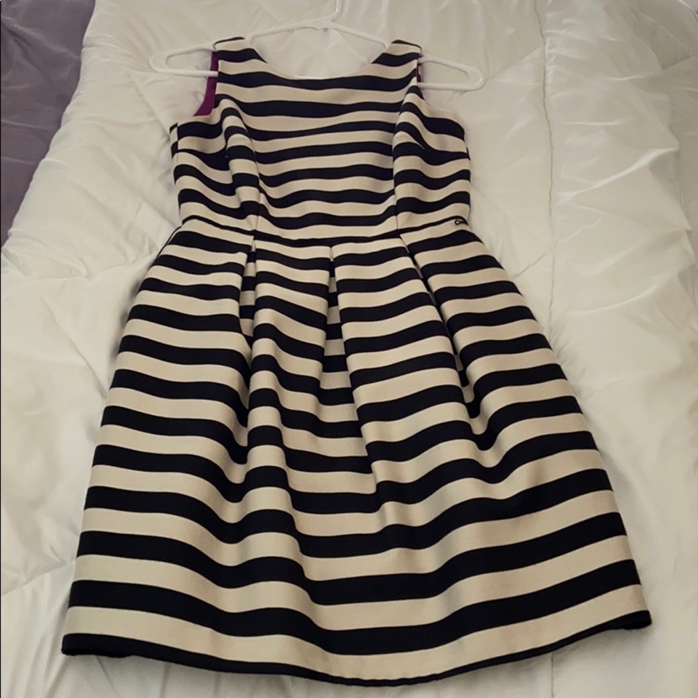 Black and white stripped dress